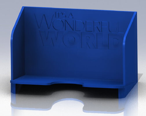 It's a Wonderful World Deck Holder | 3d print model