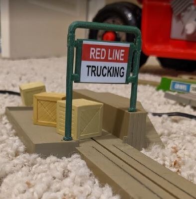 Tyco Trucking US1 Crate Unloader Sign | 3d print model