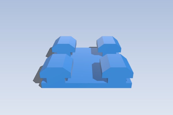 Ender 3 Double Rail insert | 3d print model
