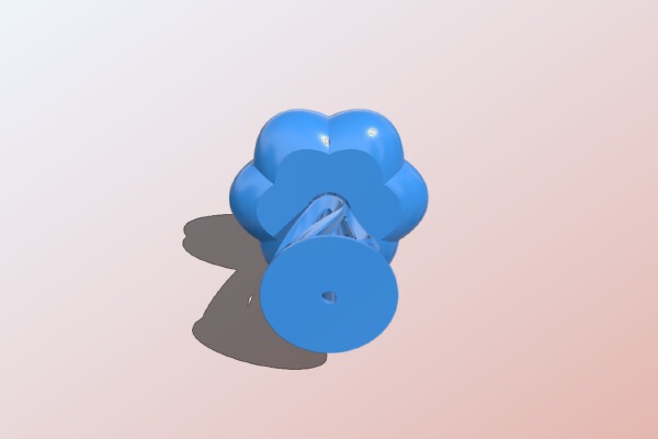 Mushroom cap jellyfish inspired mood lamp | 3d print model