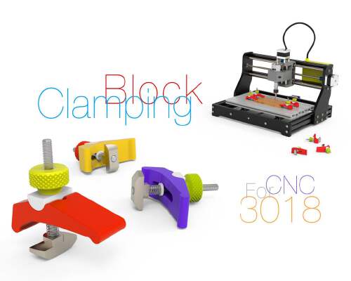Clamping Block for CNC 3018 | 3d print model