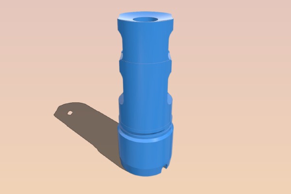 Airsoft AK 24mm flash hider | 3d print model