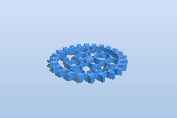 trasnparent bubblering gear | 3d print model