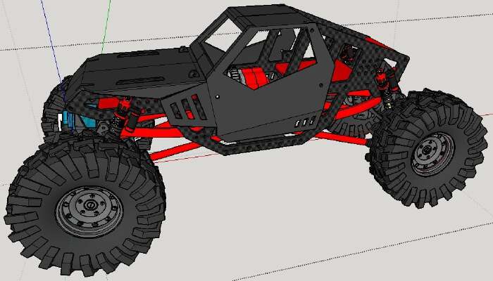 rock crawler from wltoys A959 part | 3d print model