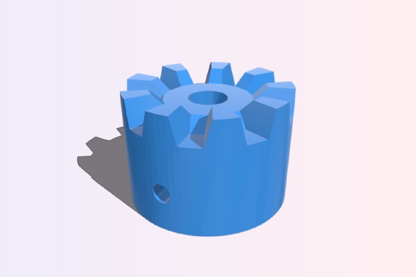 Customizable Hirth Joint (CSG version) (library) | 3d print model