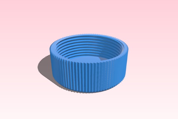 Threaded Cap for 1Lb Propane Cylinder | 3d print model