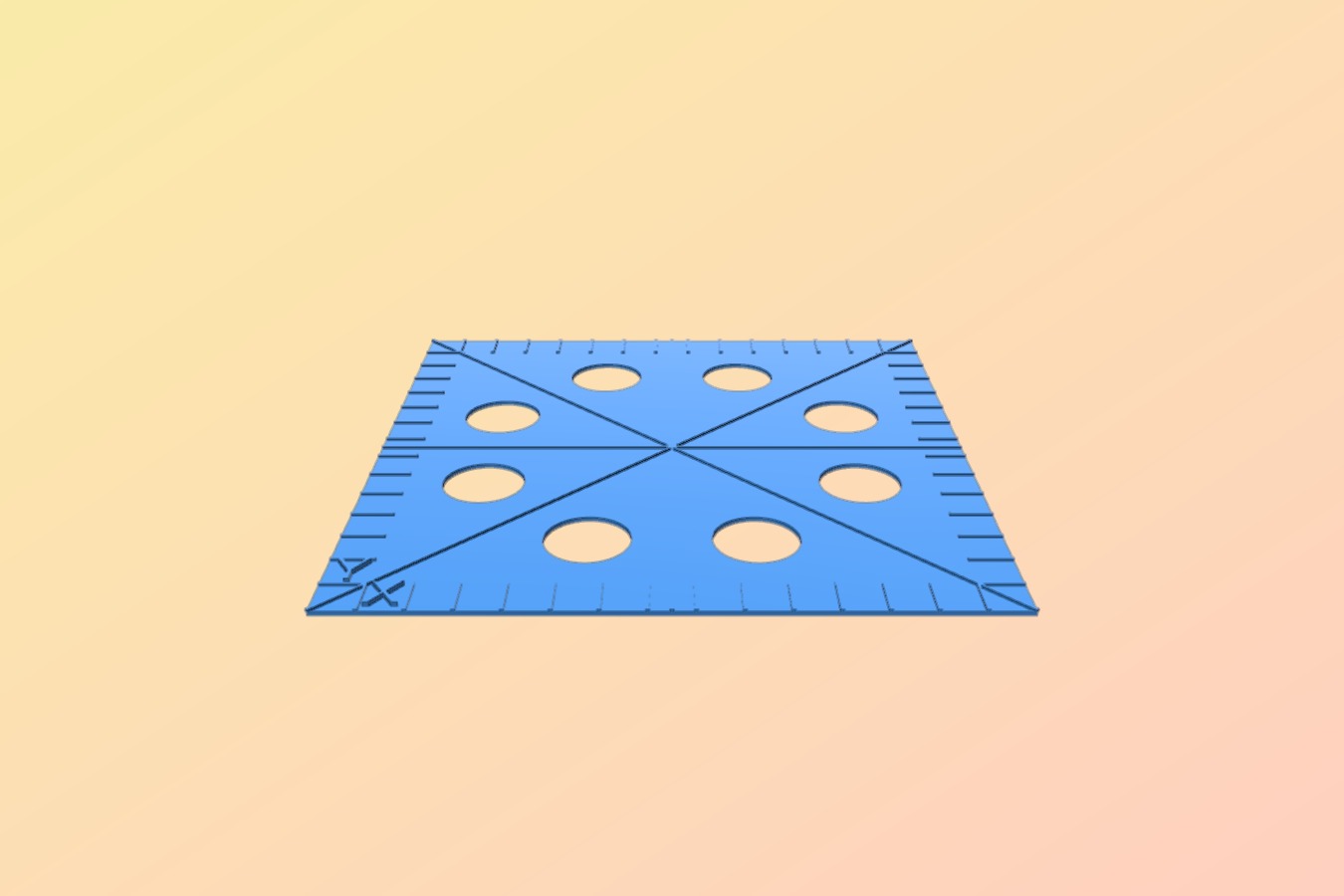 customizable parametric calibration square