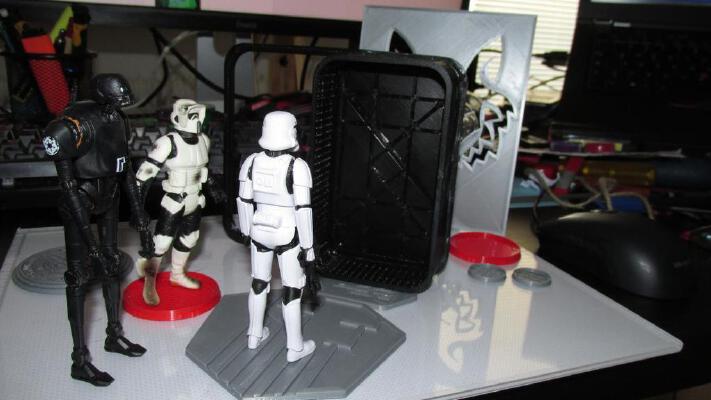 Star Wars Mos Eisley sliding door - Remix | 3d print model