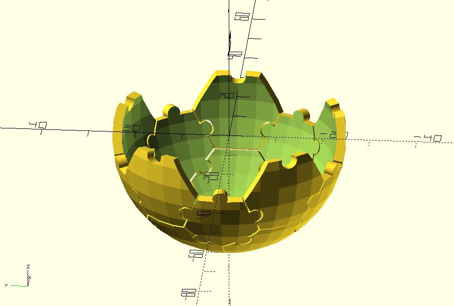 Soccer polyhedron jigsaw