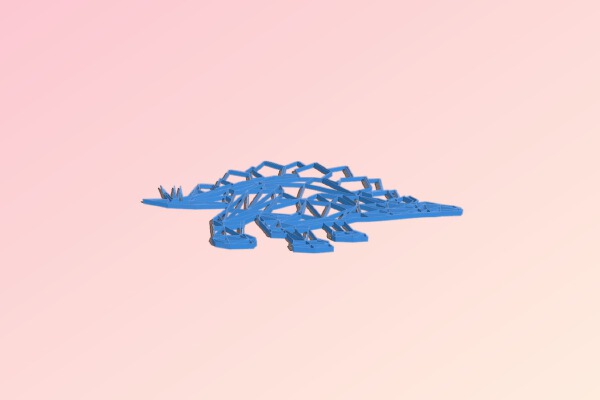 Stegosaurus Geometric 2D Wall Art | 3d print model