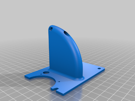 Monoprice Select Mini X Support: Altered screw holes | 3d print model