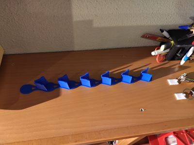 Glasses wall modular support | 3d print model