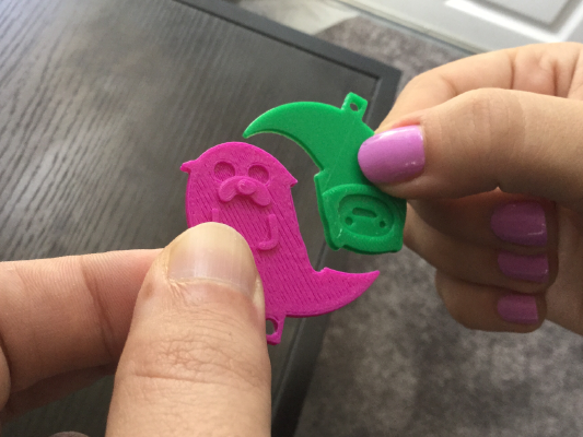 Finn & Jake Friendship Keychains | 3d print model