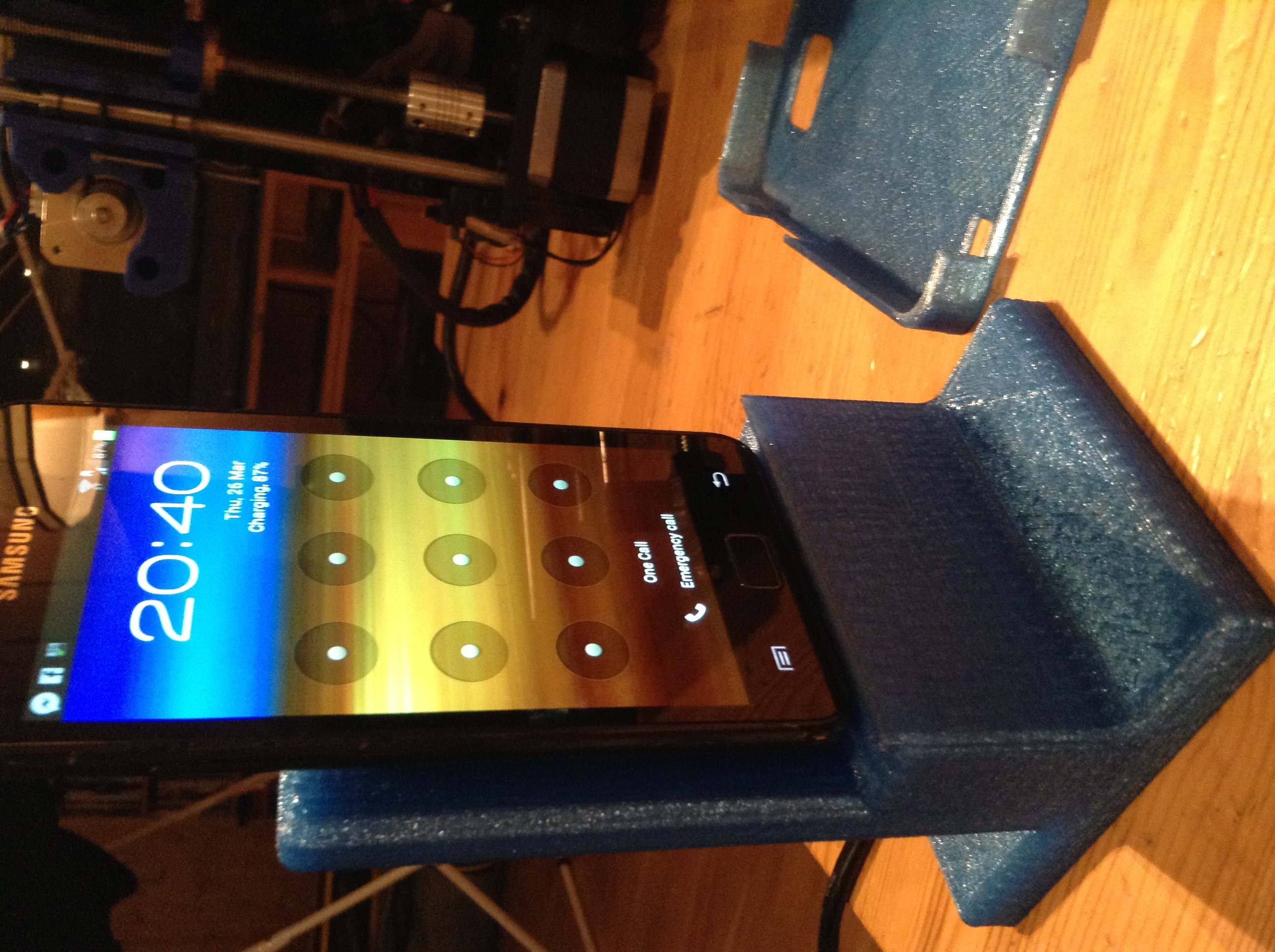 Cellphone docking with micro usb