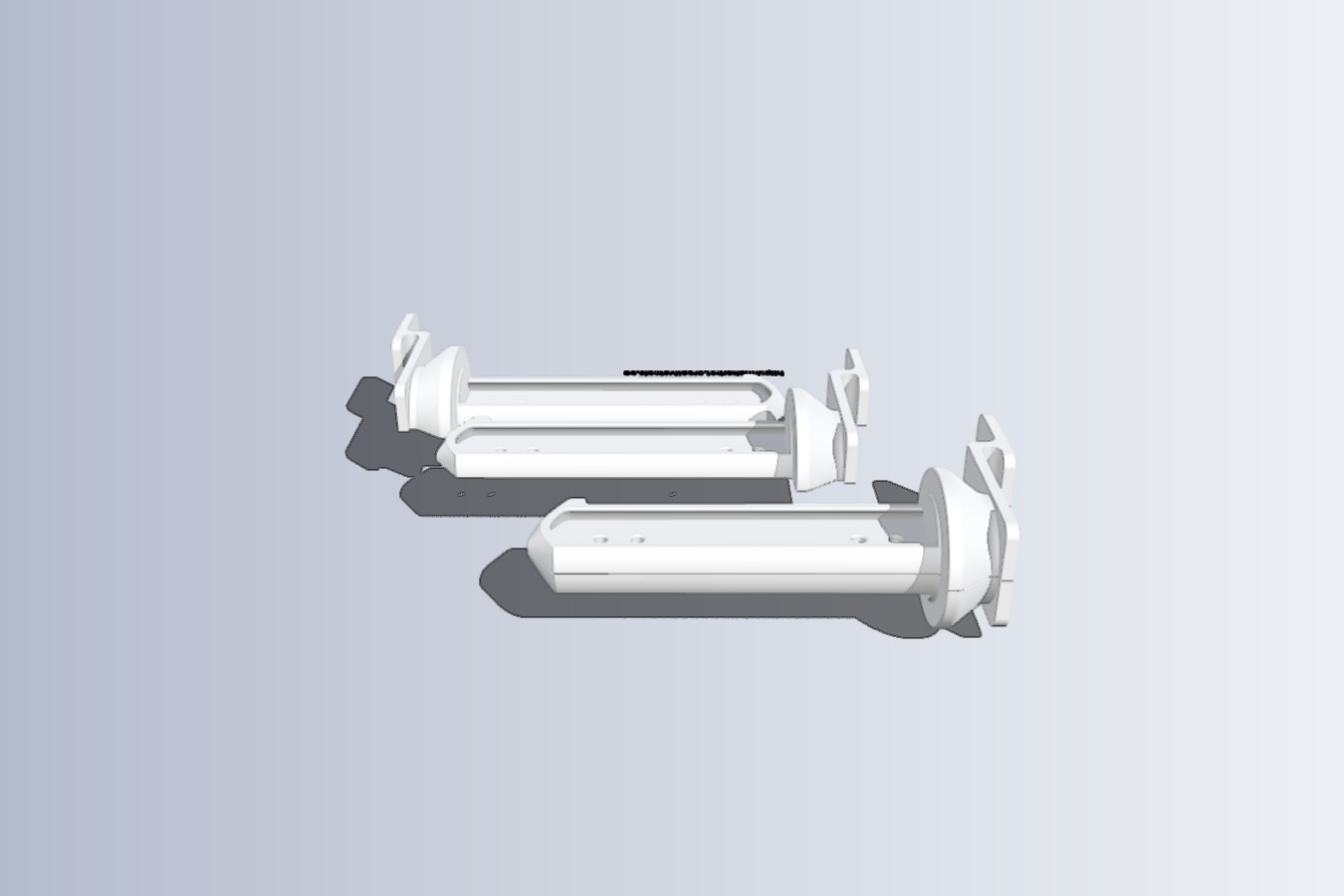 Split filament spool holder for Replicator 3D printer