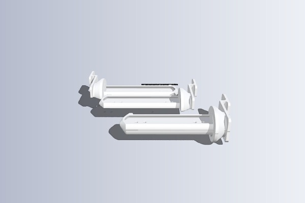 Split filament spool holder for Replicator 3D printer | 3d print model