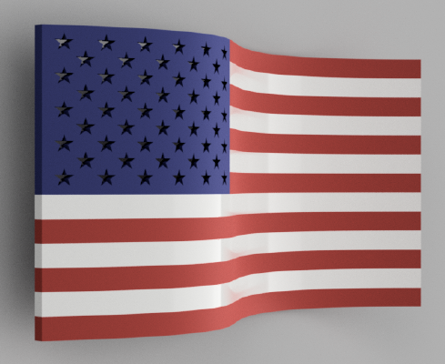 US Flag | 3d print model