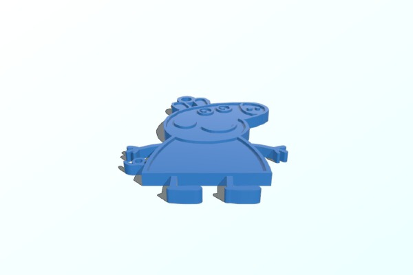 Peppa Pig Keychain | 3d print model