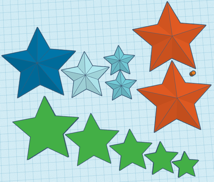 Glow Stars (hanging or Ceiling)