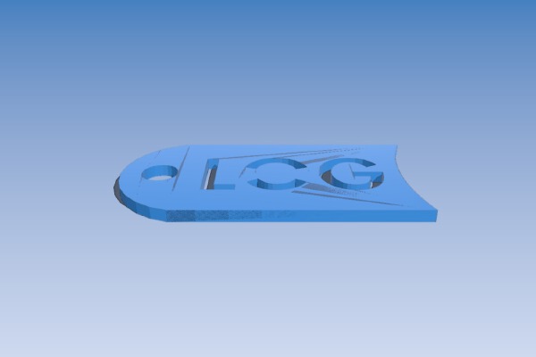 LOG Keychain Holed | 3d print model