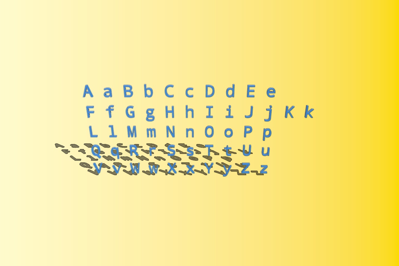 Letters 20 mm Magnet Implementation for Resizing and Scaling