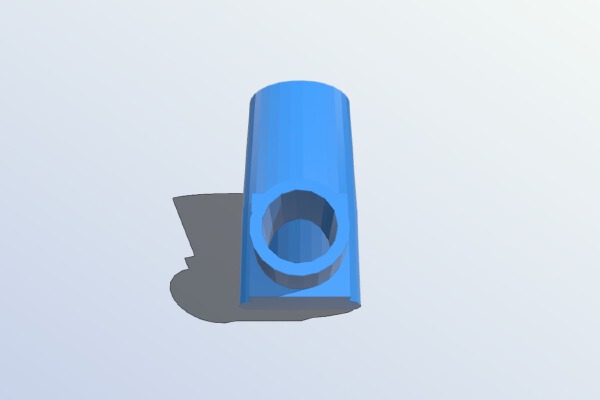 Right angle adapter for Intex air mattress pump | 3d print model