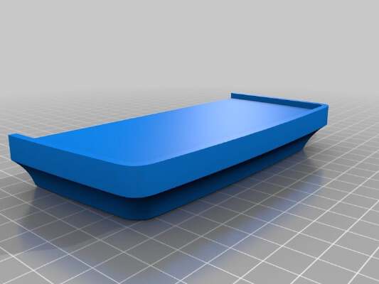 Secret Shelf with Raised Edges | 3d print model