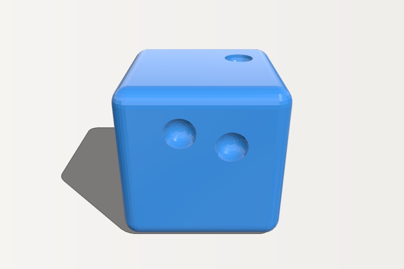 Annoying Dice - six sided die with irregular pips