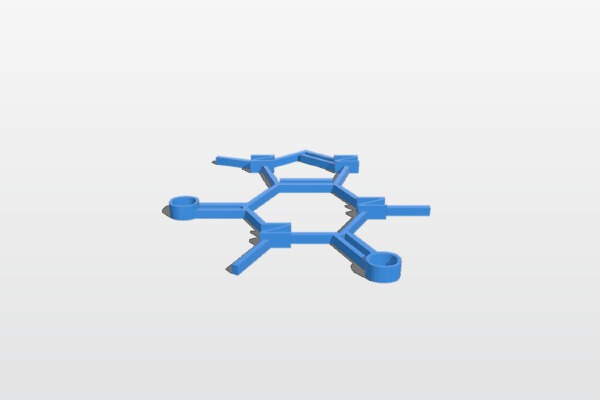 C8H10N4O2 (Caffeine) | 3d print model