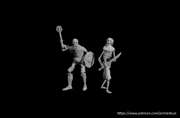 Skeletons Pack 1 | 3d print model