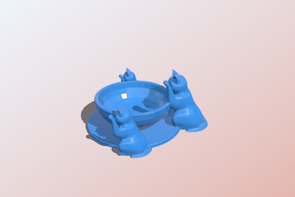 edds cat bowl | 3d print model