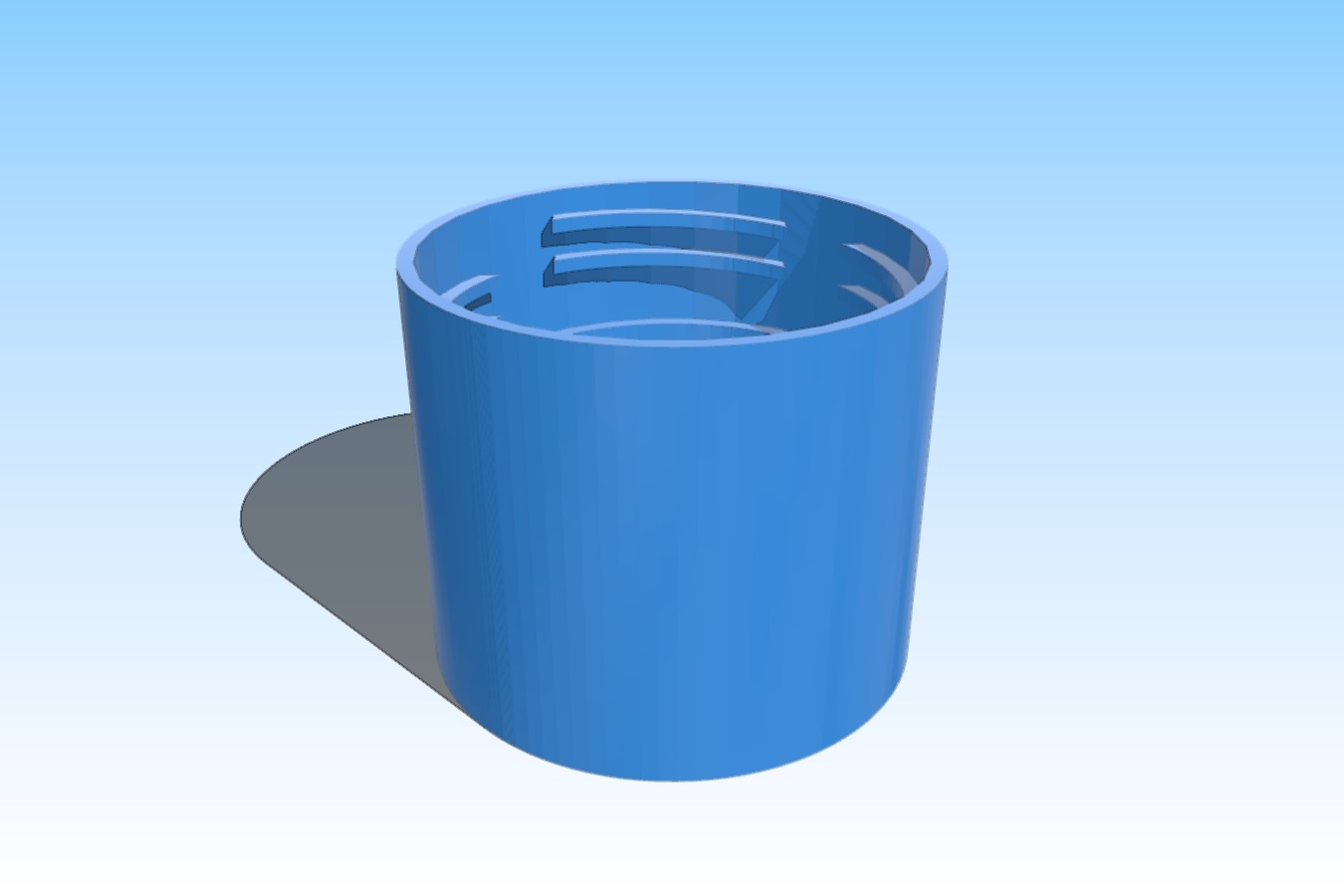2 liter threaded rubber stopper retaining cap