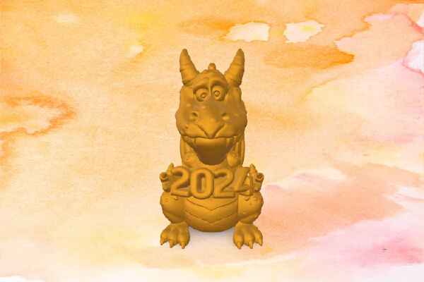 dragon of 2024 | 3d print model