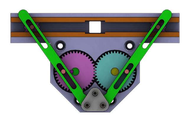 Mechanism Design A001-Rotating to Linear motion(gear and rod) | 3d print model