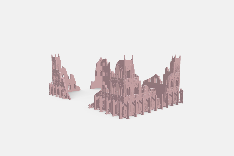 Warhammer 40k Basilica Ruins | 3d print model