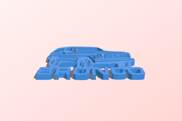 83 bronco 4x4 | 3d print model