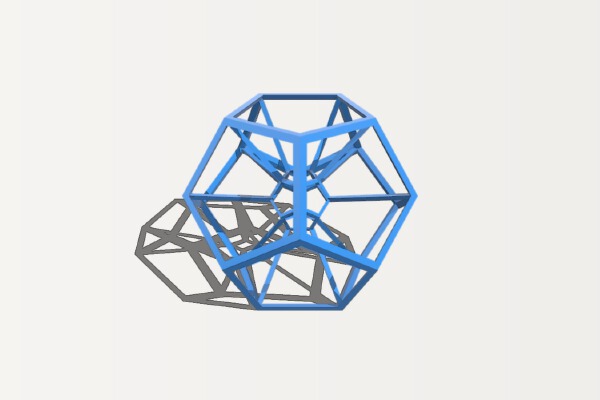 dodecahedron tesseract | 3d print model