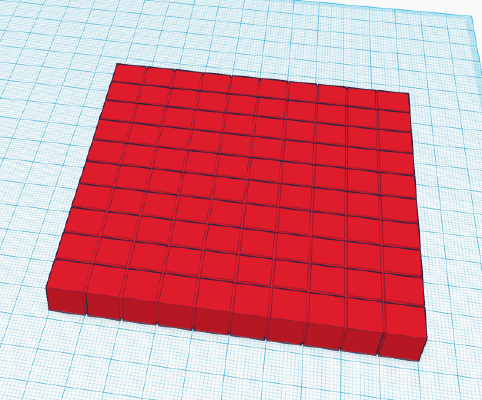 Base Ten Blocks(1, 10, 100) | 3d print model