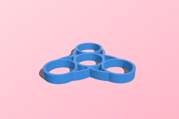 hand spinner diamètre 22 mm | 3d print model