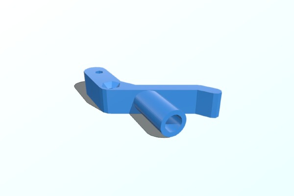 Filament Tube with Minimalistic Mk7 Extruder Arm | 3d print model
