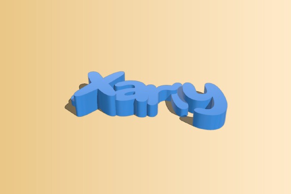 LLAVERO NOMBRE 3D - Xarly | 3d print model