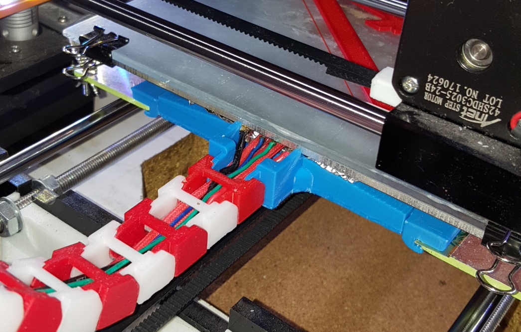 Anet A6. Cable holder for heat bed.
