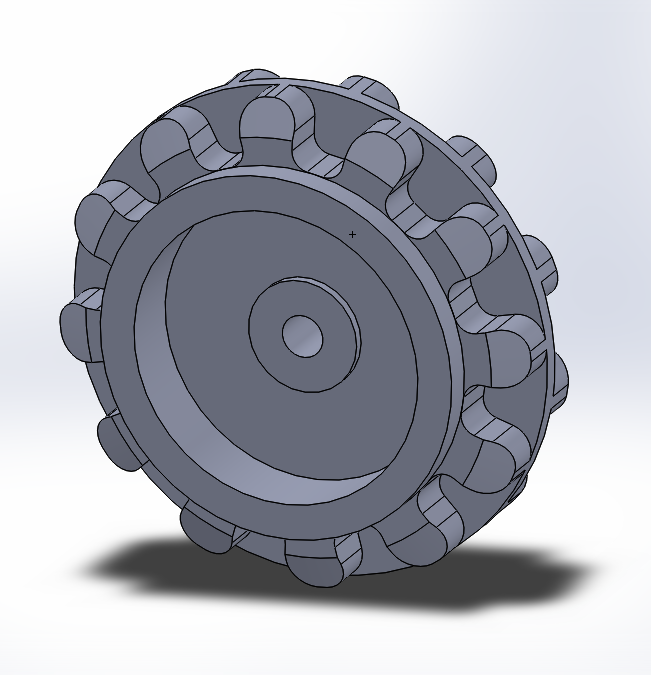 Sprocket for Pololu track_wheel