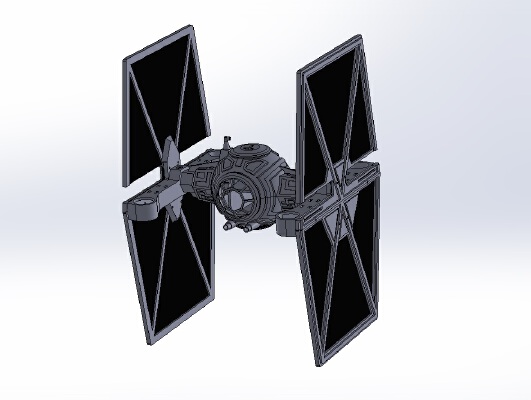 StarWars TieFighter - 250 Racer Style | 3d print model