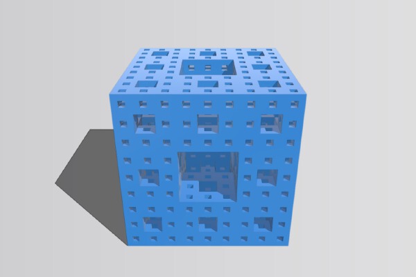 Three level menger sponge | 3d print model