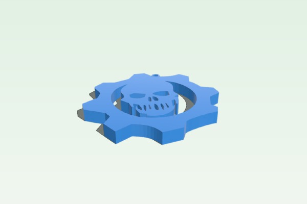 Gear of War Logo pendent | 3d print model