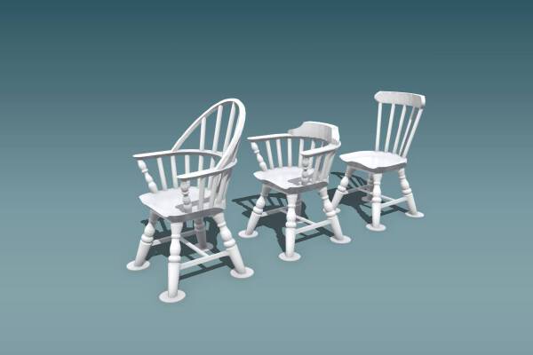 Windsor Chairs | 3d print model