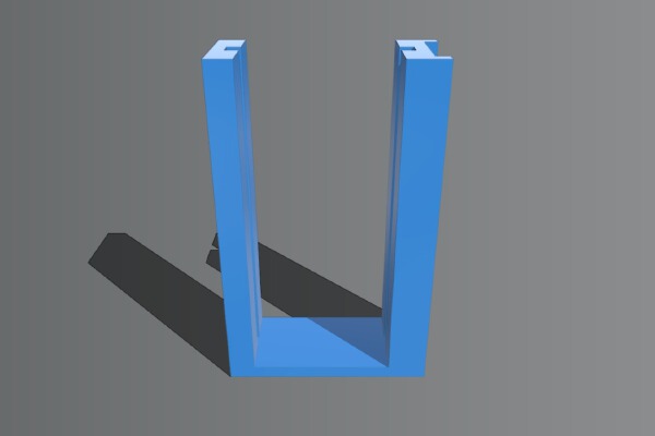 Parametric slide holder | 3d print model