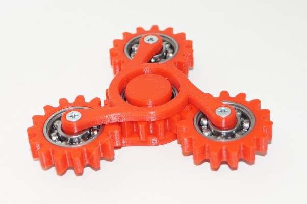 Hand spinner four gears | 3d print model