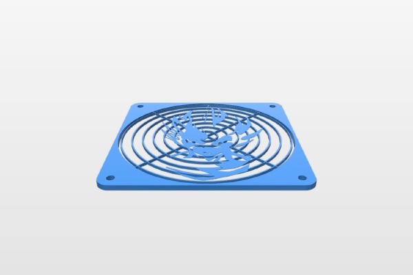 120MM Vegeta Fan Grill | 3d print model